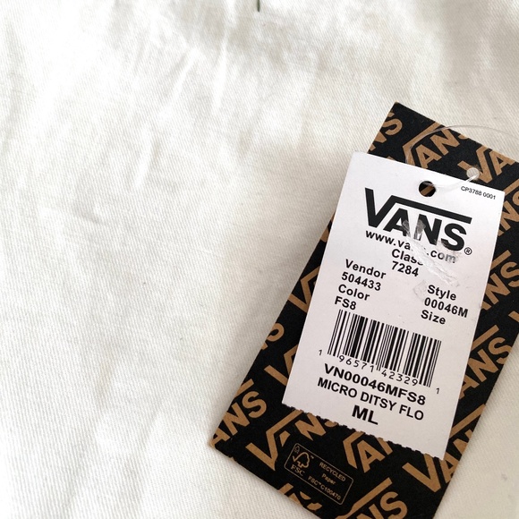VANS Micro Ditsy Floral Jacket Cotton Unisex Oversized Skate Casual VN00046MFS8 - Picture 4 of 10